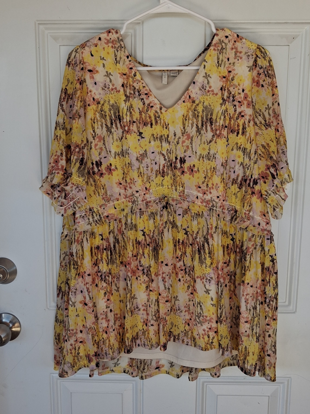 C Est. 1946 Floral Blouse Yellow & Pink Size 18W/20W